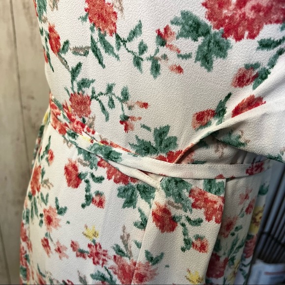 1 State Floral Print Wrap Dress Size 16w - Picture 5 of 9